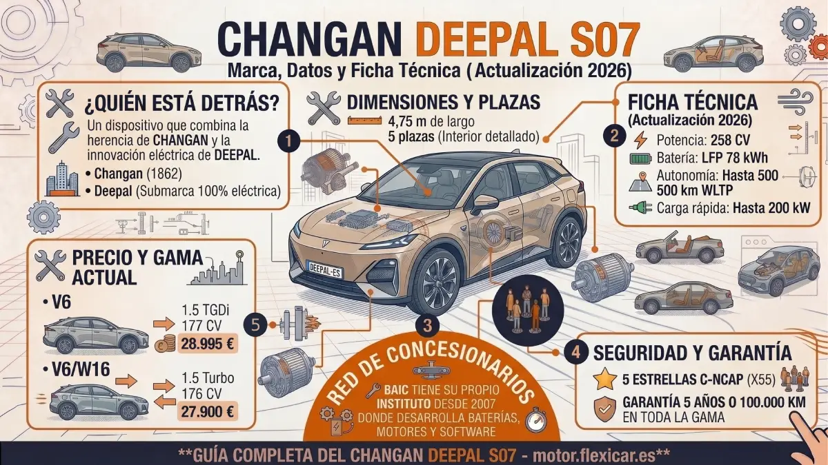 infografía completa del Deepal S07