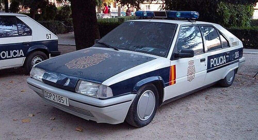 Otro coche de la Policía Nacional, el Citroën BX