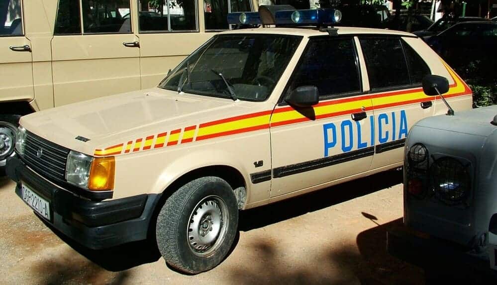 Otro coche de la Policía Nacional, el Talbot Horizon