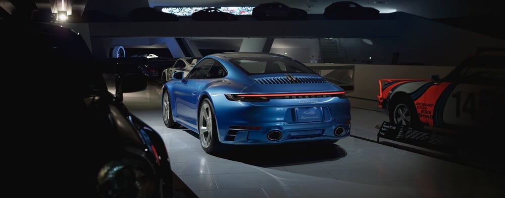 Parte trasera del Porsche edición Sally de Cars