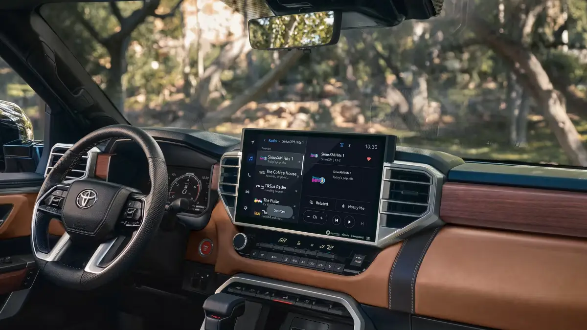 Interior del Toyota Tundra