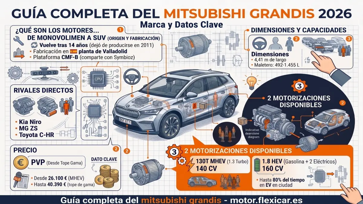 Infografía completa del Mitsubishi Grandis