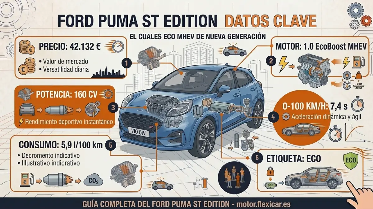 Infografía Ford Puma ST Edition