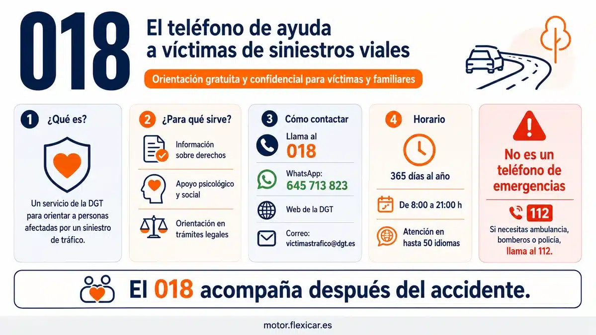 Infografía detallada sobre la información del 018