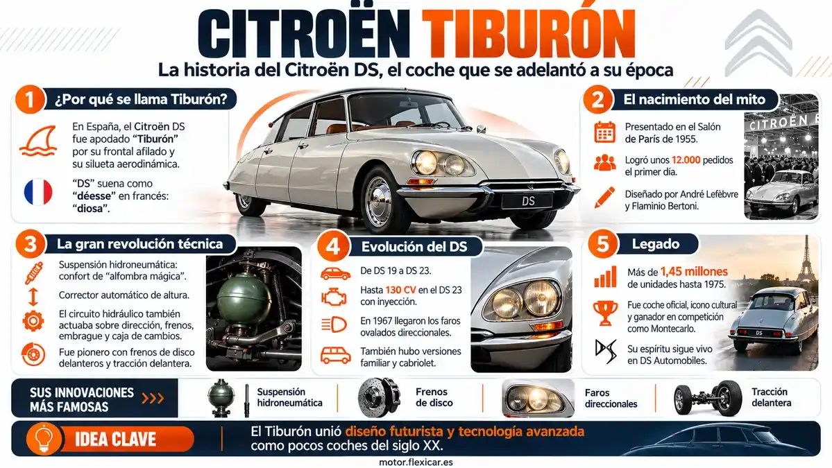 Infografía del Citroën Tiburón