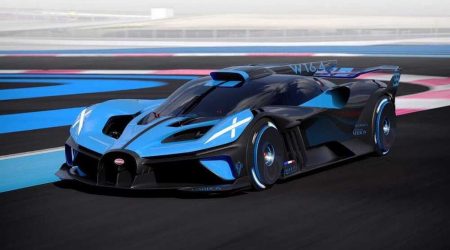 Bugatti Bolide en pista